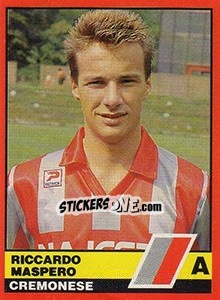 Sticker Riccardo Maspero - Calciatori d'Italia 1989-1990 n. 118 - Vallardi