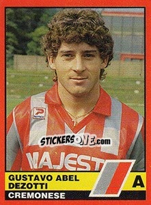 Cromo Gustavo Abel Dezotti - Calciatori d'Italia 1989-1990 - Vallardi
