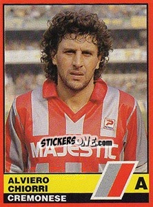 Sticker Alviero Chiorri - Calciatori d'Italia 1989-1990 - Vallardi