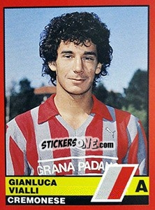 Figurina Gianluca Vialli - Calciatori d'Italia 1989-1990 - Vallardi