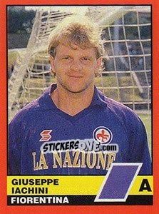 Sticker Giuseppe Iachini - Calciatori d'Italia 1989-1990 n. 133 - Vallardi