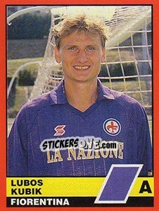 Sticker Lubos Kubik - Calciatori d'Italia 1989-1990 n. 136 - Vallardi