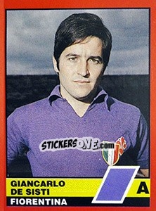 Cromo Giancarlo De Sisti - Calciatori d'Italia 1989-1990 - Vallardi