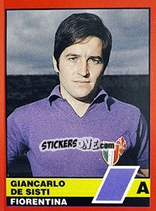 Sticker Giancarlo De Sisti - Calciatori d'Italia 1989-1990 n. 142 - Vallardi