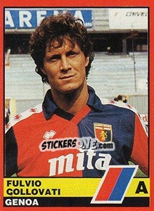 Figurina Fulvio Collovati - Calciatori d'Italia 1989-1990 - Vallardi