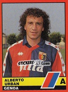 Cromo Alberto Urban - Calciatori d'Italia 1989-1990 - Vallardi