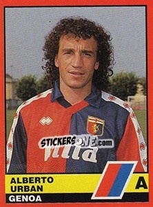Sticker Alberto Urban - Calciatori d'Italia 1989-1990 n. 159 - Vallardi