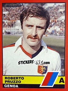Sticker Roberto Pruzzo - Calciatori d'Italia 1989-1990 - Vallardi