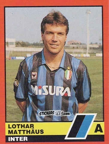 Sticker Lothar Matthäus - Calciatori d'Italia 1989-1990 n. 176 - Vallardi