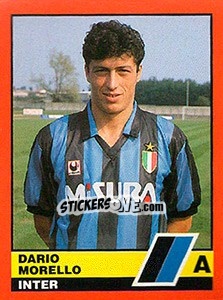 Figurina Dario Morello - Calciatori d'Italia 1989-1990 - Vallardi