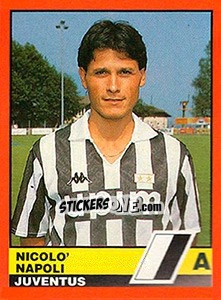 Cromo Nicolò Napoli - Calciatori d'Italia 1989-1990 - Vallardi
