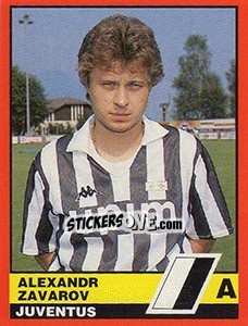 Sticker Aleksandr Zavarov - Calciatori d'Italia 1989-1990 n. 199 - Vallardi