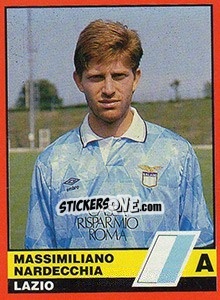 Figurina Massimiliano Nardecchia - Calciatori d'Italia 1989-1990 - Vallardi