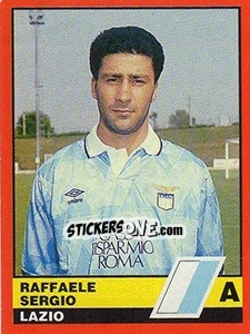 Sticker Raffaele Sergio - Calciatori d'Italia 1989-1990 n. 215 - Vallardi