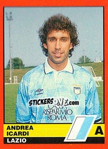 Sticker Andrea Icardi - Calciatori d'Italia 1989-1990 - Vallardi