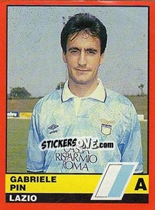 Sticker Gabriele Pin - Calciatori d'Italia 1989-1990 n. 218 - Vallardi