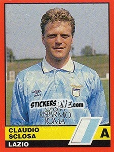 Sticker Claudio Sclosa - Calciatori d'Italia 1989-1990 - Vallardi