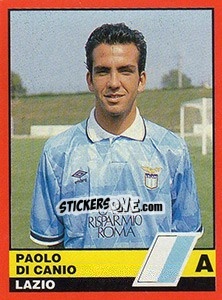 Sticker Paolo Di Canio - Calciatori d'Italia 1989-1990 - Vallardi