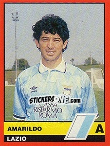 Sticker Amarildo - Calciatori d'Italia 1989-1990 - Vallardi