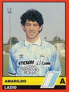 Sticker Amarildo - Calciatori d'Italia 1989-1990 n. 224 - Vallardi