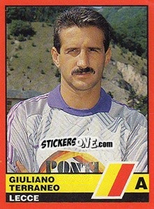 Figurina Giuliano Terraneo - Calciatori d'Italia 1989-1990 - Vallardi