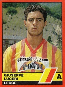 Sticker Giuseppe Luceri - Calciatori d'Italia 1989-1990 n. 236 - Vallardi
