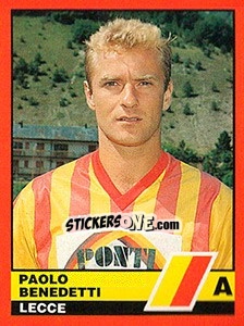 Figurina Paolo Benedetti - Calciatori d'Italia 1989-1990 - Vallardi
