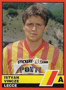 Sticker Istvan Vincze - Calciatori d'Italia 1989-1990 - Vallardi