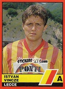 Sticker Istvan Vincze - Calciatori d'Italia 1989-1990 n. 244 - Vallardi