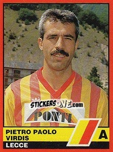 Sticker Pietro Paolo Virdis - Calciatori d'Italia 1989-1990 n. 245 - Vallardi