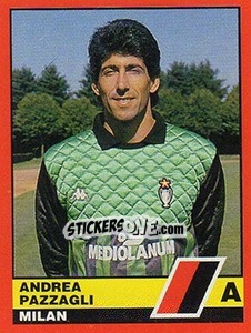 Cromo Andrea Pazzagli - Calciatori d'Italia 1989-1990 n. 250 - Vallardi