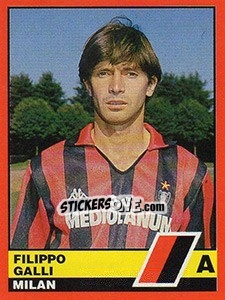 Figurina Filippo Galli - Calciatori d'Italia 1989-1990 - Vallardi