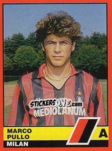 Sticker Marco Pullo - Calciatori d'Italia 1989-1990 - Vallardi