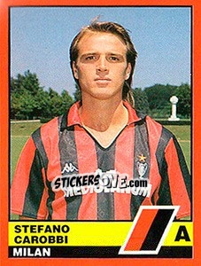 Sticker Stefano Carobbi - Calciatori d'Italia 1989-1990 n. 257 - Vallardi