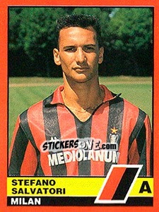 Sticker Stefano Salvatori - Calciatori d'Italia 1989-1990 n. 259 - Vallardi