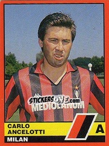Sticker Carlo Ancelotti - Calciatori d'Italia 1989-1990 n. 262 - Vallardi