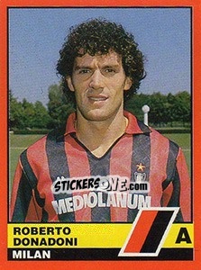 Sticker Roberto Donadoni - Calciatori d'Italia 1989-1990 - Vallardi