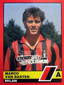 Cromo Marco Van Basten - Calciatori d'Italia 1989-1990 - Vallardi