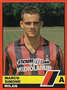 Sticker Marco Simone - Calciatori d'Italia 1989-1990 n. 271 - Vallardi