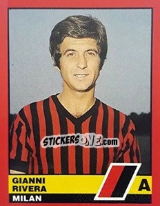 Sticker Gianni Rivera - Calciatori d'Italia 1989-1990 n. 272 - Vallardi