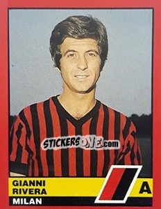 Figurina Gianni Rivera - Calciatori d'Italia 1989-1990 - Vallardi