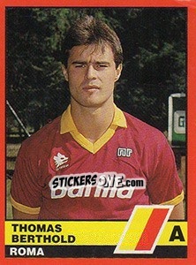 Sticker Thomas Berthold - Calciatori d'Italia 1989-1990 n. 296 - Vallardi