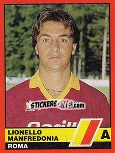 Figurina Lionello Manfredonia - Calciatori d'Italia 1989-1990 - Vallardi
