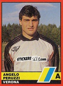 Sticker Angelo Peruzzi - Calciatori d'Italia 1989-1990 n. 353 - Vallardi