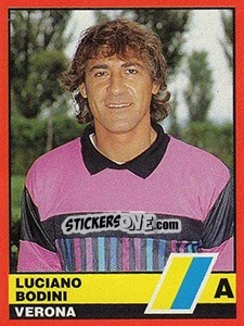 Sticker Luciano Bodini - Calciatori d'Italia 1989-1990 n. 354 - Vallardi