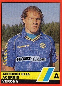Cromo Antonio Elia Acerbis - Calciatori d'Italia 1989-1990 - Vallardi