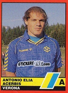 Sticker Antonio Elia Acerbis - Calciatori d'Italia 1989-1990 n. 362 - Vallardi
