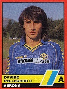 Sticker Davide Pellegrini - Calciatori d'Italia 1989-1990 n. 367 - Vallardi