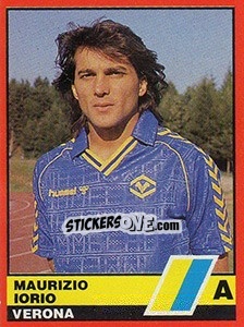 Sticker Maurizio Iorio - Calciatori d'Italia 1989-1990 n. 368 - Vallardi