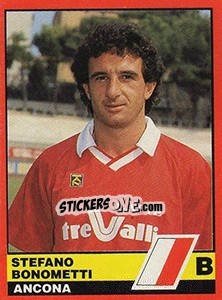 Figurina Stefano Bonometti - Calciatori d'Italia 1989-1990 - Vallardi